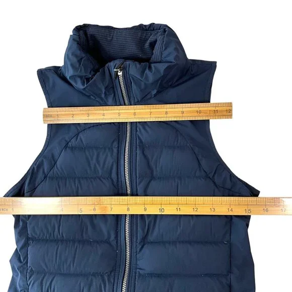 Lululemon Fluffed Up Vest Inkell Womens 4 Insulated Puffer Full Zip Running - Picture 9 of 11